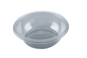 This is an APET bowl which can be used for olives, hummus, salads, nut, etc..  Not only does this bowl have a lid but it also can be sealed.